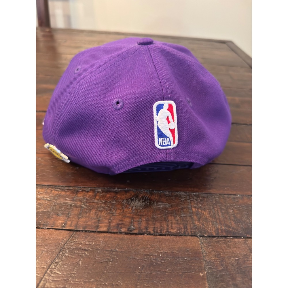 New Era 9FIFTY Los Angeles Lakers Snapback Hat Purple NBA Basketball Cap OSFM - Picture 3 of 6